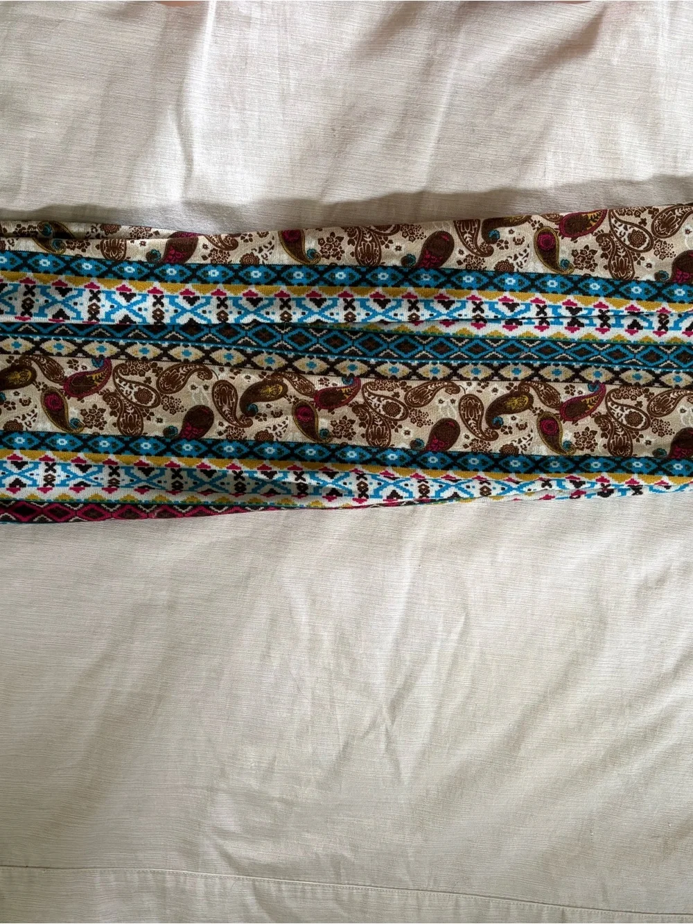Infinity Scarf - Multicolor Paisley & Geometric Print